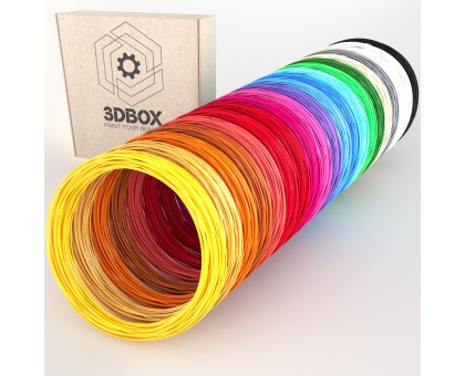 PLA пластик для 3d-ручки | Набір 20 кольорів по 10 метрів + 3м люмінесцентного в подарунок