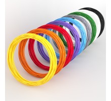 PLA пластик для 3d-ручки | Набір 9 кольорів по 10 метрів|3D-Box